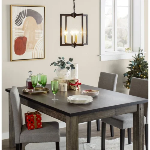 0003258 katarin extendable rubberwood solid wood dining table